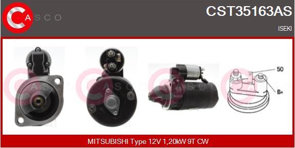 Casco CST35163AS - Стартер vvparts.bg