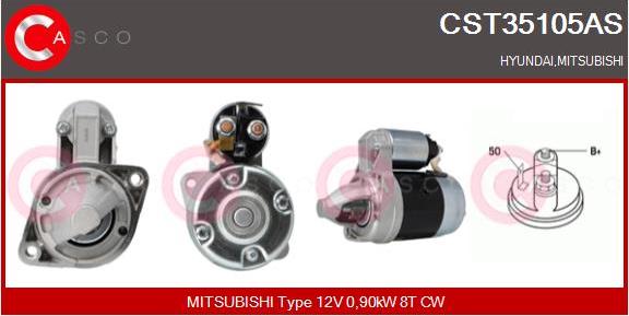 Casco CST35105AS - Стартер vvparts.bg