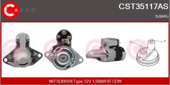 Casco CST35117AS - Стартер vvparts.bg