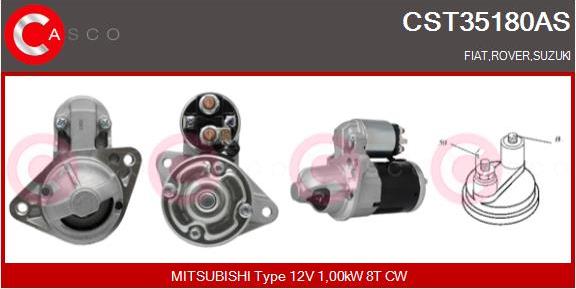 Casco CST35180AS - Стартер vvparts.bg