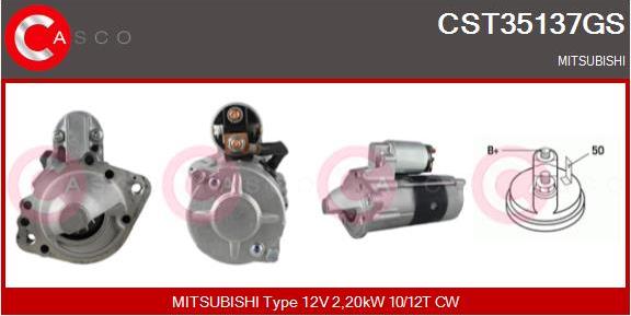 Casco CST35137GS - Стартер vvparts.bg