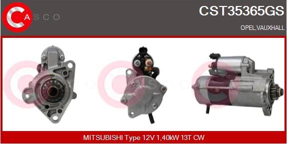 Casco CST35365GS - Стартер vvparts.bg