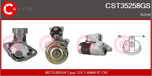 Casco CST35258GS - Стартер vvparts.bg