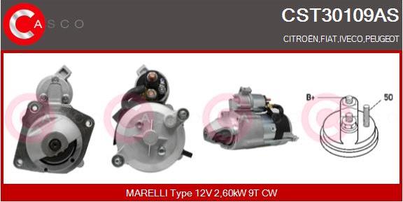 Casco CST30109AS - Стартер vvparts.bg