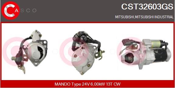 Casco CST32603GS - Стартер vvparts.bg