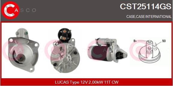 Casco CST25114GS - Стартер vvparts.bg