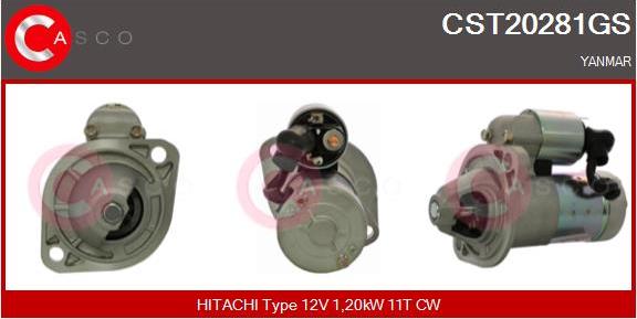 Casco CST20281GS - Стартер vvparts.bg