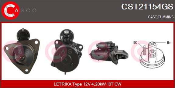 Casco CST21154GS - Стартер vvparts.bg