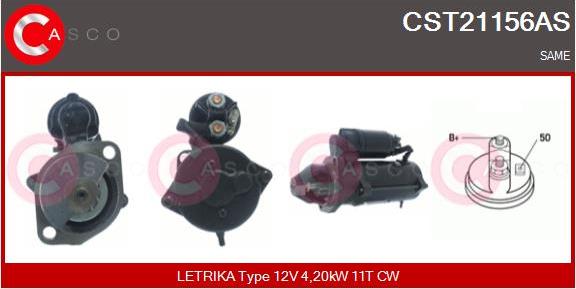 Casco CST21156AS - Стартер vvparts.bg