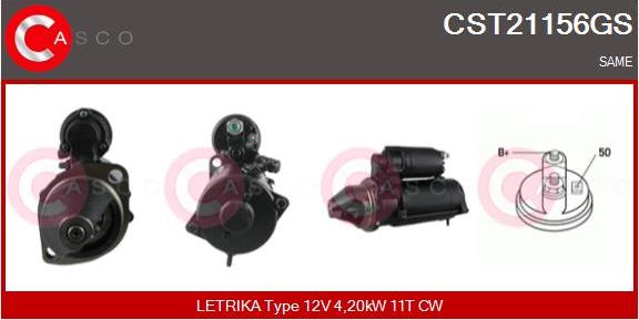 Casco CST21156GS - Стартер vvparts.bg