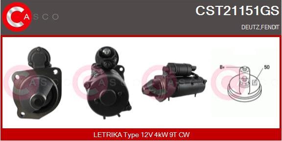 Casco CST21151GS - Стартер vvparts.bg