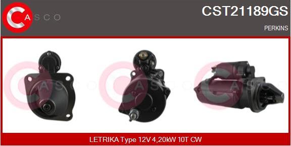 Casco CST21189GS - Стартер vvparts.bg