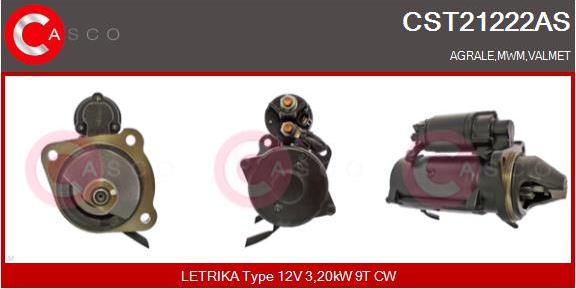 Casco CST21222AS - Стартер vvparts.bg