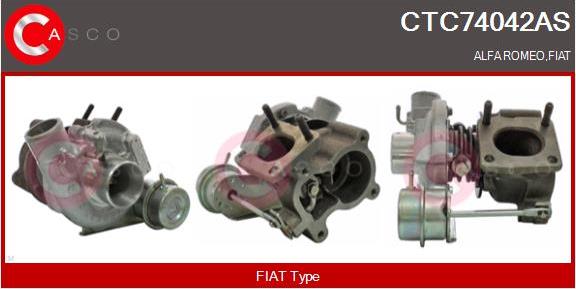 Casco CTC74042AS - Турбина, принудително пълнене с въздух vvparts.bg