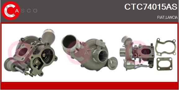 Casco CTC74015AS - Турбина, принудително пълнене с въздух vvparts.bg