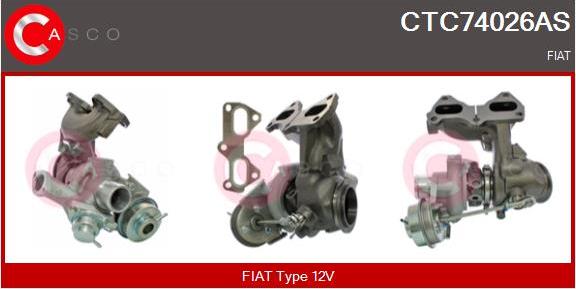 Casco CTC74026AS - Турбина, принудително пълнене с въздух vvparts.bg