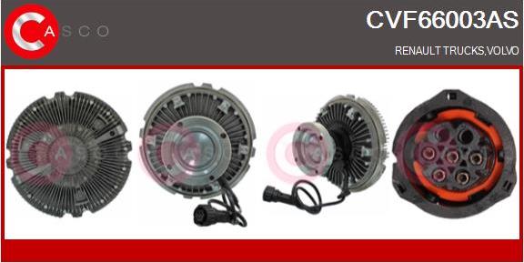 Casco CVF66003AS - Съединител, вентилатор на радиатора vvparts.bg