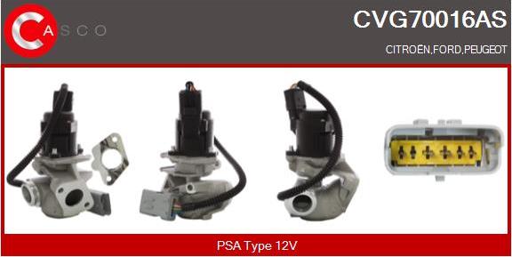 Casco CVG70016AS - AGR-Клапан vvparts.bg