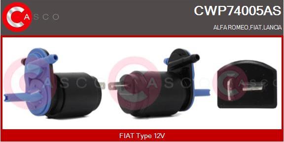 Casco CWP74005AS - Водна помпа за миещо устр., почистване на стъклата vvparts.bg