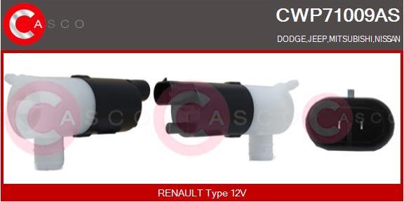 Casco CWP71009AS - Водна помпа за миещо устр., почистване на стъклата vvparts.bg