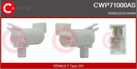 Casco CWP71000AS - Водна помпа за миещо устр., почистване на стъклата vvparts.bg