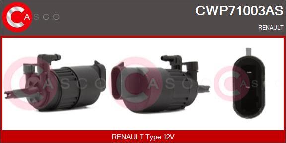 Casco CWP71003AS - Водна помпа за миещо устр., почистване на стъклата vvparts.bg