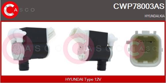 Casco CWP78003AS - Водна помпа за миещо устр., почистване на стъклата vvparts.bg