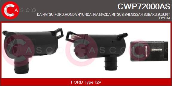 Casco CWP72000AS - Водна помпа за миещо устр., почистване на стъклата vvparts.bg