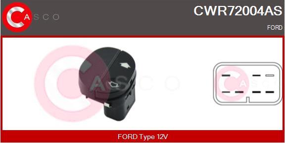 Casco CWR72004AS - Ключ(бутон), стъклоповдигане vvparts.bg