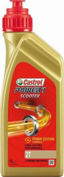 Castrol POWER1SCOOTER2T1L - Двигателно масло vvparts.bg