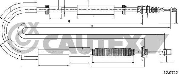 Cautex 019061 - Жило, ръчна спирачка vvparts.bg