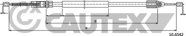 Cautex 028339 - Жило, ръчна спирачка vvparts.bg