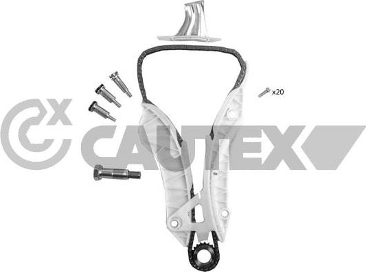 Cautex 752059 - Комплект ангренажна верига vvparts.bg