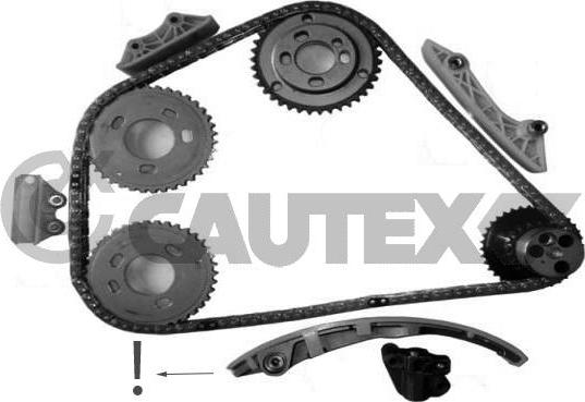 Cautex 752074 - Комплект ангренажна верига vvparts.bg