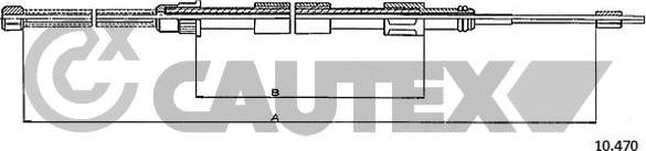 Cautex 765718 - Жило, ръчна спирачка vvparts.bg