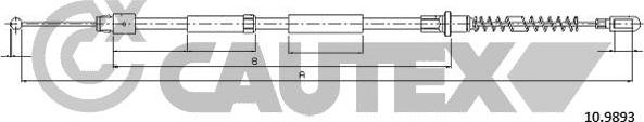 Cautex 766296 - Жило, ръчна спирачка vvparts.bg