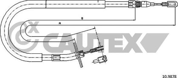 Cautex 766254 - Жило, ръчна спирачка vvparts.bg