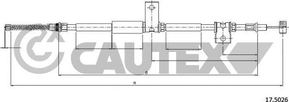 Cautex 708103 - Жило, ръчна спирачка vvparts.bg