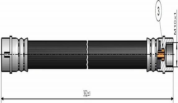 CAVO C900 674A - Спирачен маркуч vvparts.bg