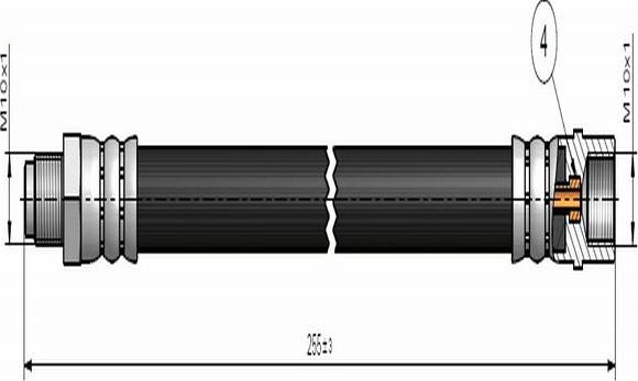 CAVO C900 676A - Спирачен маркуч vvparts.bg