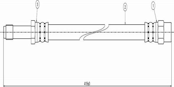 CAVO C900 008A - Спирачен маркуч vvparts.bg