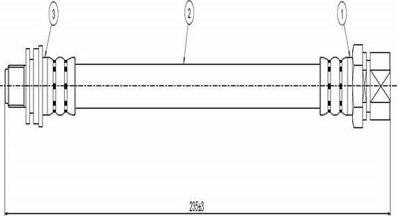 CAVO C900 229A - Спирачен маркуч vvparts.bg