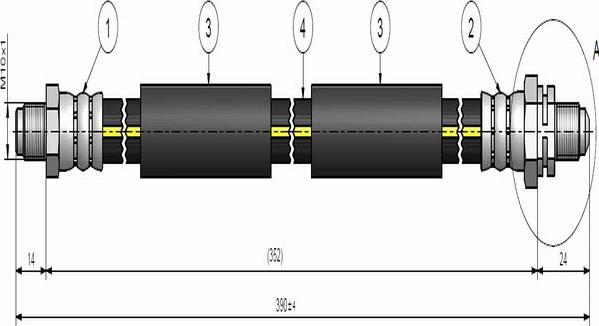 CAVO C900 746A - Спирачен маркуч vvparts.bg