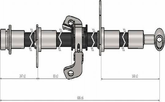 CAVO C900 762A - Спирачен маркуч vvparts.bg