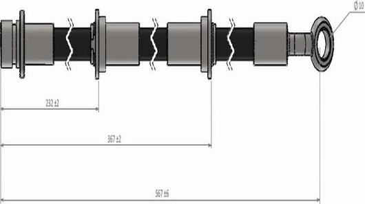 CAVO C900 770A - Спирачен маркуч vvparts.bg