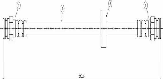 CAVO C800 928A - Спирачен маркуч vvparts.bg