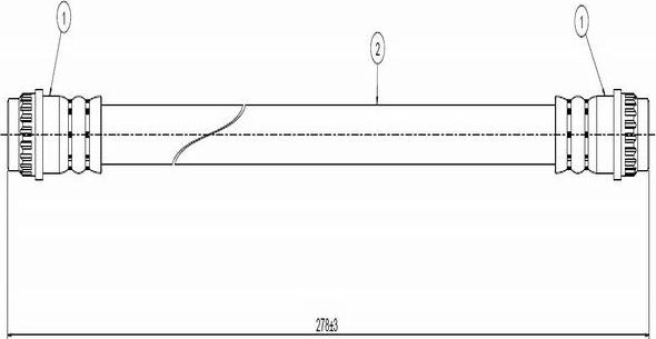 CAVO C800 499A - Спирачен маркуч vvparts.bg