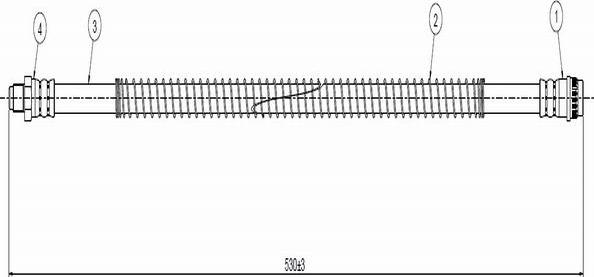 CAVO C800 447A - Спирачен маркуч vvparts.bg