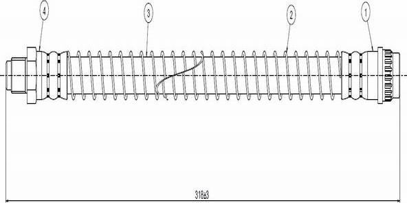 CAVO C800 410A - Спирачен маркуч vvparts.bg