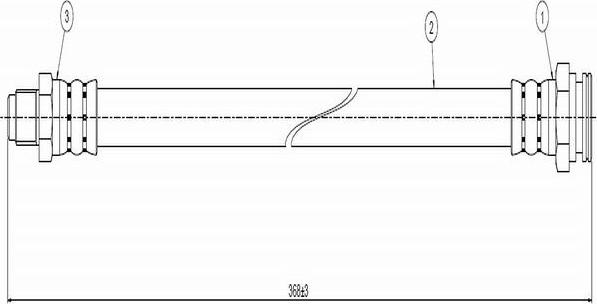 CAVO C800 485A - Спирачен маркуч vvparts.bg